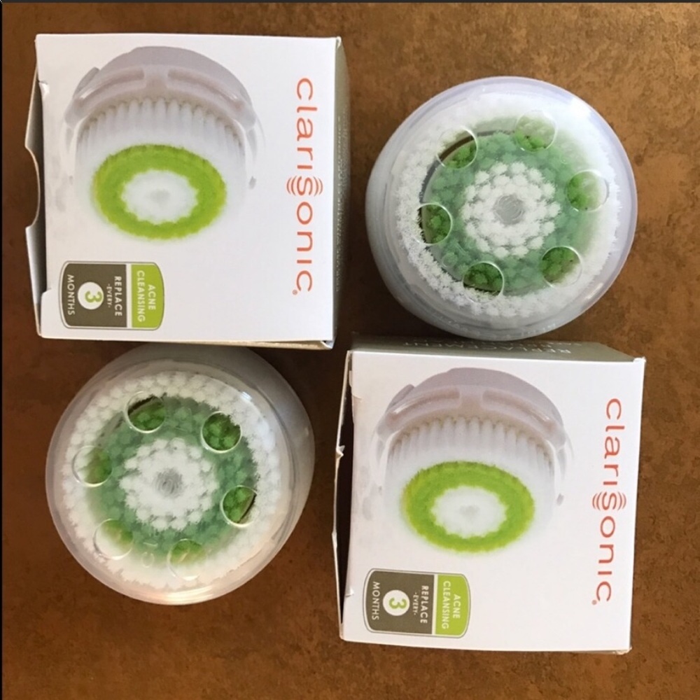 3 pack Clarisonic Acne Brush Head Replacements